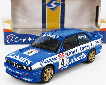 Solido BMW 3-series M3 E30 Team Labatt's N 4 Season Btcc 1991 T.harvey 1:18 Blue White