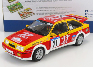 Solido Ford england Sierra Rs Cosworth N 11 Rally Tour De Corse 1987 D.auriol - B.occelli 1:18 Červeno-žltá