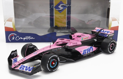 Solido Renault F1 A523 Team Bwt Alpine Press Launch Livery N 10 Pierre Gasly - N 31 Esteban Ocon 2023 1:18 Ružová čierna modrá