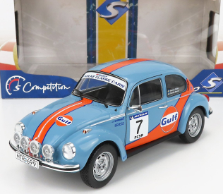 Solido Volkswagen Beetle 1303 Team Gulf N 7 Rally Colds Balls 2019 1:18 Light Blue Orange