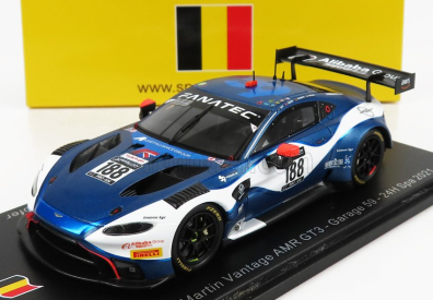 Spark-model Aston martin Vantage Amr Gt3 Team Garge 59 N 188 24h Spa 2021 A.west - C.goodwin - C.eastwood - M.kirchhofer 1:43 2 Tones Blue White