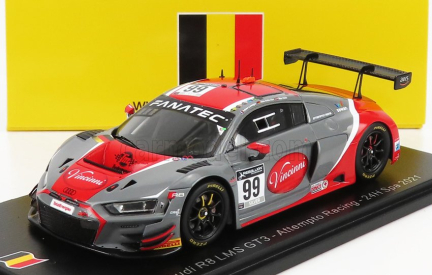 Spark model Audi R8 Lms Gt3 Team Audi Sport Attempto Racing N 99 24h Spa 2021 F.lavergne - M.hofer - A.aka 1:43 Grey Red