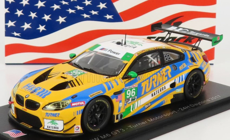 Spark-model BMW radu 6 M6 Gt3 Team Turner Motorsport N 96 24h Daytona 2017 M.martin - J.marks - J.klingmann - J.krohn 1:43 Žltá Modrá