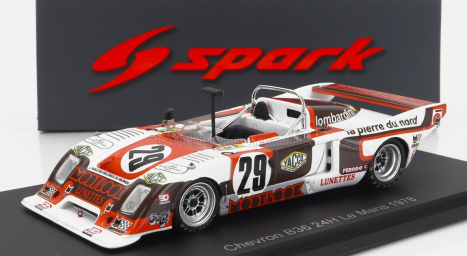 Spark-model Chevron B36 2.0l S4 Team Societe Racing N 29 24h Le Mans 1978 M.dubois - D.gache - J.sanchez 1:43 Biela červená čierna