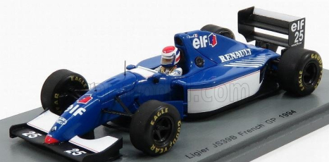 Spark-model Ligier F1 Js39b N 25 French Gp 1994 Eric Bernard 1:43 Modrá biela