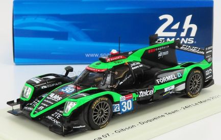 Spark-model Oreca Gibson 07 Gk428 4.2l V8 Team Duqueine N 30 24h Le Mans 2021 R.binder - T.gommendy - M.rojas 1:43 Zelená čierna