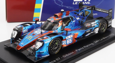 Spark-model Oreca Gibson 07 Gk428 4.2l V8 Team Panis Racing N 65 24h Le Mans 2022 J.canal - N.jamin - J.van Uitert 1:43 Modrá červená