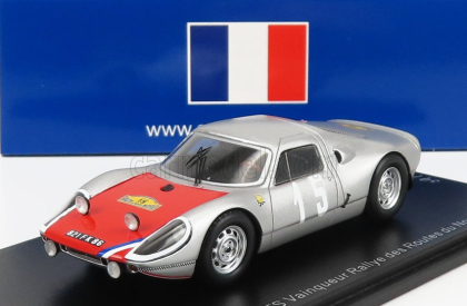 Spark-model Porsche 908 Gts N 15 Winner Routes Du Nord 1966 R.buchet - J.ferrand 1:43 Silver Red