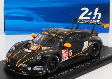 Spark-model Porsche 911 991-2 4.2l Rsr-19 Team Gr Racing N 86 24h Le Mans 2021 M.wainwright - B.barker - T.gamble 1:43 Black