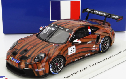 Spark-model Porsche 911 991 Gt3 Cup N 53 Porsche Carrera Cup France Paul Ricard 2021 Arthur Mathieu 1:43 Brown