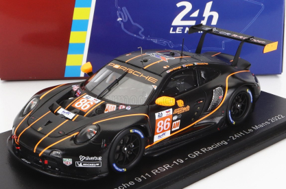 Spark-model Porsche 911 991 Rsr-19 4.2l Team Gr Racing N 86 24h Le Mans 2022 M.wainwright - R.pera - B.barker 1:43 Black