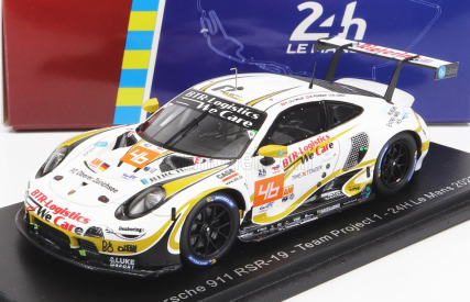 Spark-model Porsche 911 991 Rsr-19 4.2l Team Project-1 N 46 24h Le Mans 2022 M.cairoli - M.pedersen - N.leutwiler 1:43 White