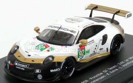 Spark-model Porsche 911 991 Rsr Team Porsche Gt N 92 24h Le Mans 2019 M.christensen - K.estre - L.vanthoor 1:87 White