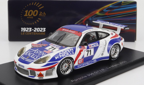 Spark-model Porsche 911 996 Gt3 R 3.6l Team Colucci Racing N 71 24h Le Mans 2000 C.wagner - S.lewis - B.mazzuoccola 1:43 Biela 2 Tones Blue