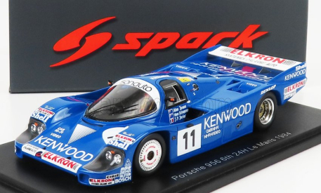 Spark-model Porsche 956b 2.6l Turbo Team Porsche Kremer Racing N 11 24h Le Mans 1984a.jones - V.schuppan - J.p.jarier 1:43 Modrá