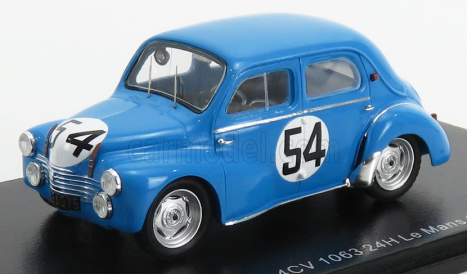 Spark-model Renault 4cv 1063 Team Rnu Renault N 54 24h Le Mans 1952 L.pons - P.moser 1:43 Light Blue