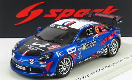 Spark-model Renault Alpine A110 Rally N 46 Rally Montecarlo 2022 E.goigou - K.bronner 1:43 Modrá Čierna Biela