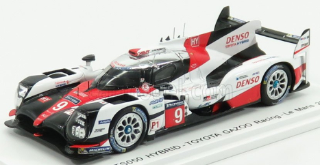 Spark-model Toyota Ts050 Hybrid 2.4l Turbo V6 Team Toyota Gazoo Racing N 9 24h Le Mans 2017 J.m.lopez - N.lapierre - Y.kunimoto 1:43 Biela červená čierna