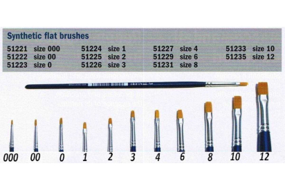 Štetec Synthetic Flat 51231 - plochý syntetický štetec (veľkosť 8)