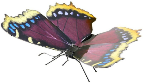 Oceľová stavebnica Butterfly Mourning Cloak