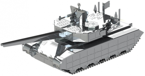 Oceľová stavebnica tank Oplot T-84