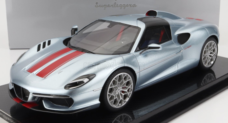 Tecnomodel Touring Superleggera Arese Rh95 (podvozok a motor F-12) 2021 1:18 strieborno-červená