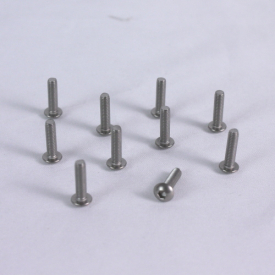 Titánová inbusová skrutka s polguľovou hlavou M3x14 mm (10)