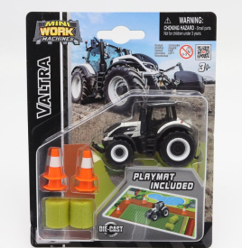 Maisto Valtra Q305 Tractor With Playmat Included 2018 1:64 bielo-čierna