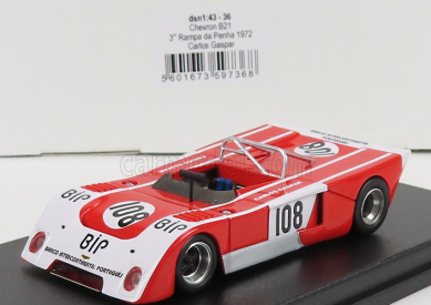 Trofeu Chevron B21 N 108 3. Rampa De Penha 1972 C.gaspar 1:43 červená biela