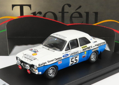 Trofeu Ford england Escort Mki N 55 Rally Rac 1974 J.taylor - J.chitty 1:43 Biela Modrá