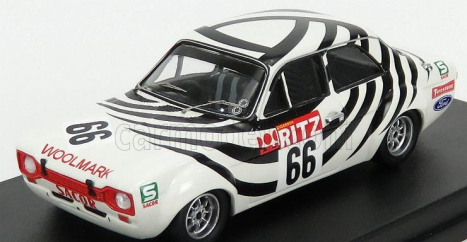 Trofeu Ford england Escort Mki N 66 Winner Montes Claros 1971 Francisco Santos 1:43 Biela Čierna