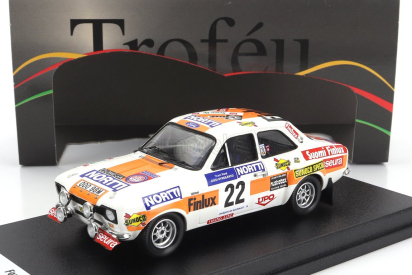 Trofeu Ford england Escort Mki (nočná verzia) N 22 Rally 1000 Lakes 1975 Juhani Kynsilehto - Martin Holmes 1:43 Bielo žltá