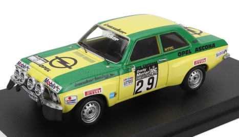 Trofeu Opel Ascona 1.9 Sr (nočná verzia) N 29 8. Rally Rac Lombard 1973 Lars Carlsson - Peter Petersen 1:43 Zelená Žltá