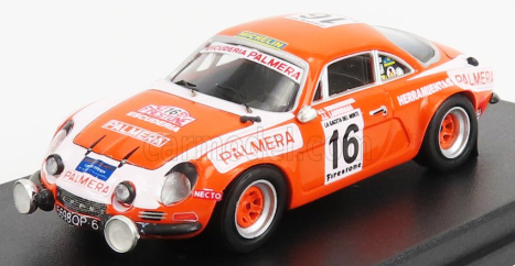 Trofeu Renault Alpine A110 N 16 Rally Firestone 1976 I.sunsundegui - J.larrinaga 1:43 Oranžová biela