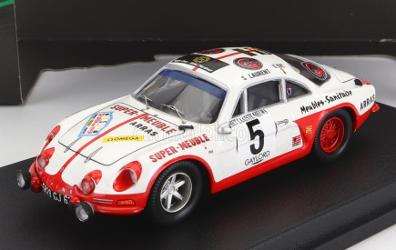 Trofeu Renault Alpine A110 N 5 2nd Rally Ypres 1973 S.laurent - P.hammelrath 1:43 Biela červená