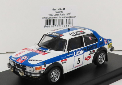 Trofeu Saab 99 N 5 Rally 1000 Lakes 1977 S.lampinen - J.markkanen 1:43 Bielo modrá