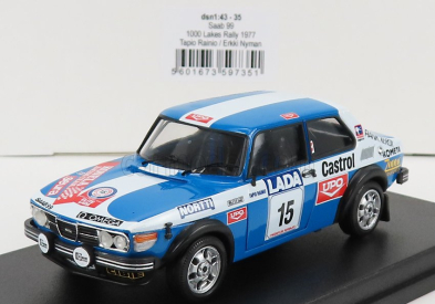 Trofeu Saab 99 Team Konela Racing N 15 Rally 1000 Lakes 1977 T.rainio - E.nyman 1:43 Modrá Biela