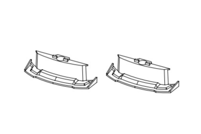 Turbo Racing náhradný predný spojler karosérie C75 2 ks