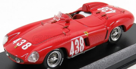 Umelecký model Ferrari 118lm Spider Ch. 0484 N 438 Víťaz Giro Di Sicilia 1955 P.taruffi 1:43 Červená