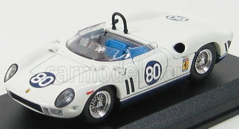 Umelecký model Ferrari 365p Spider N 80 Bridgehampton 1964 L.scarfiotti 1:43 Biela