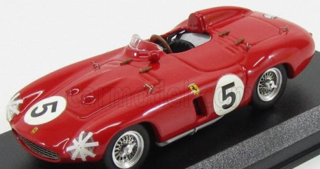 Umelecký model Ferrari 850s Spider N 5 Tourist Trophy 1955 Maglioli - Trintignant 1:43 Red