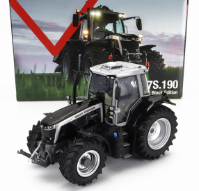 Universal hobbies Massey ferguson Mf7s.190 Tractor Black Edition 2022 1:32 Black Silver