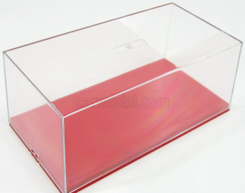 Vetrina display box Vetrina display box Red Base - Base Rossa - Lungh.lenght Cm 23.6 X Largh.width Cm 12.5 X Alt.height Cm 10 (altezza Interna Cm 8.1) 1:24 Plastic Display