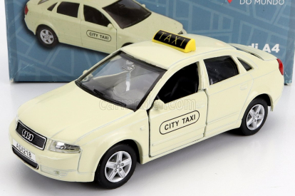 Welly Audi A4 Taxi Berlino Nemecko 2004 - poškodenie karty Box 1:38 Cream