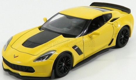 Welly Chevrolet Corvette Z06 Coupe 2017 1:24 žltá