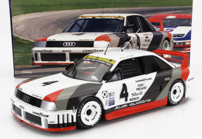 Werk83 Audi 90 Quattro Team Audi Sport N 4 2. Portland Imsa 1989 Hans Joachim Stuck 1:18 Bielo-šedo-červená