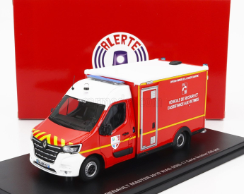 Alerte Renault Master Van Was Sdis 17 Vehicule De Secours Et D'assistance Aux Victimes Ambulance Sapeurs Pompier 2019 1:43 červená biela