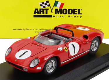 Art-model Ferrari 250p Spider N 1 Bridgehampton 1963 P.rodriguez 1:43 Červená