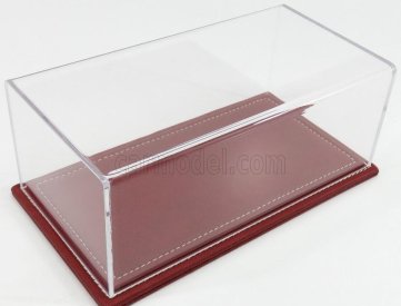 Atlantic Vetrina display box Maranello Base In Pelle - Leather Base Bordeaux - Lungh.lenght Cm 23 X Largh.width Cm 12 X Alt.height Cm 8.5 (altezza Interna 7.7 Cm ) 1:24 Plastic Display