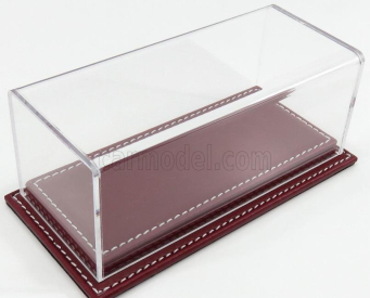 Atlantic Vetrina display box Molhouse Base In Pelle - Leather Base Bordeaux - Lungh.lenght Cm 17 X Largh.width Cm 8 X Alt.height Cm 7 (altezza Interna 5.2 Cm ) 1:43 Plastic Display